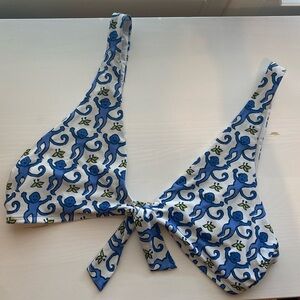 Roller Rabbit Blue Monkey Triangle Top Size: L